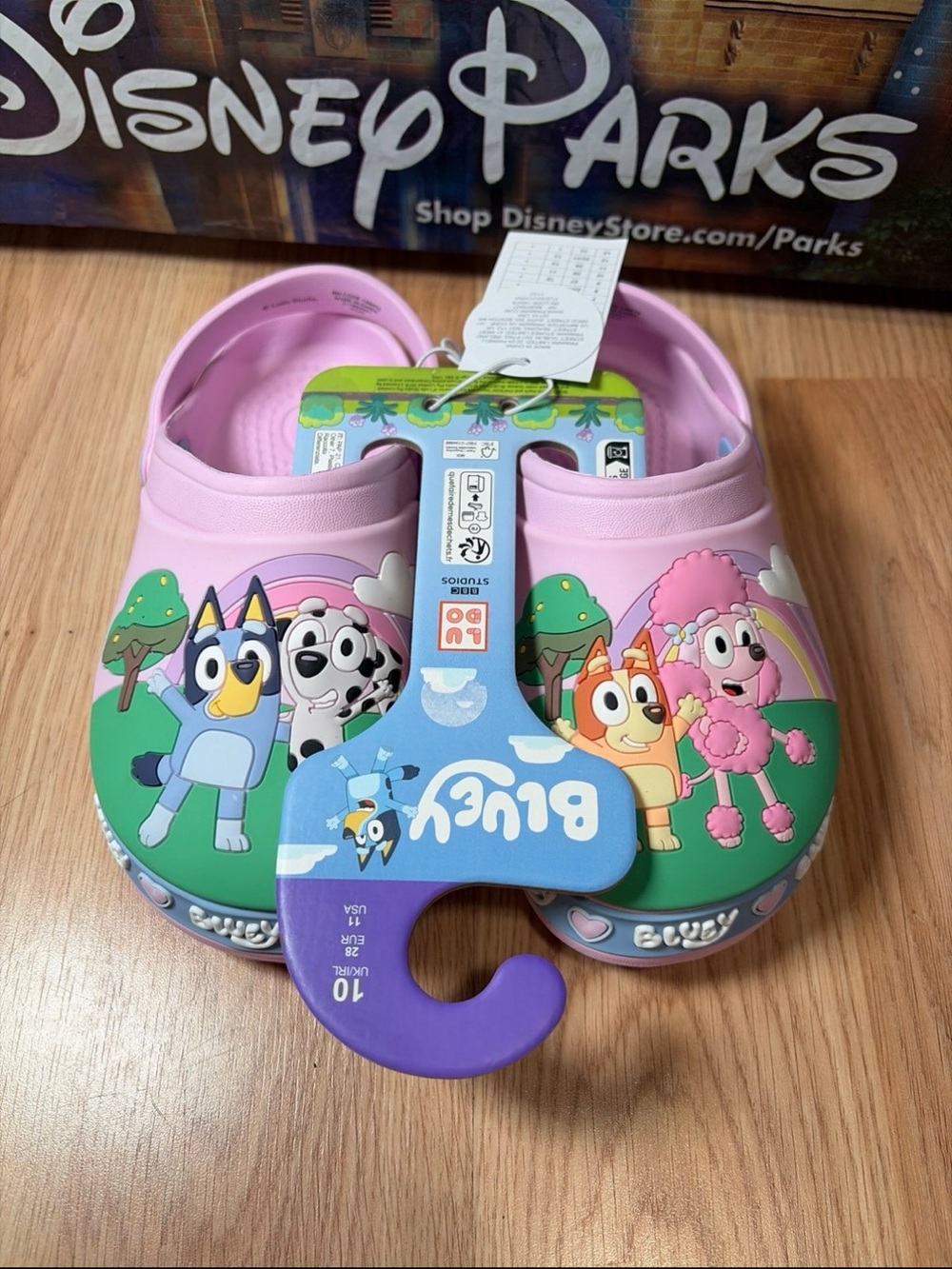 Bluey and Friends Classic Clogs Crocs Girls {Size 11} *Primark*-NEW